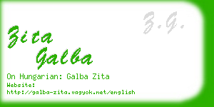 zita galba business card